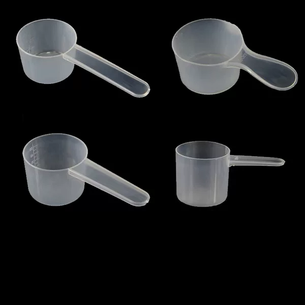 Factory plastic 20/25/30g 50/60ml milk powder spoon wholesale with ml scale kitchen baking spoon