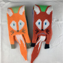 动物小狐狸可爱秋冬季保暧美观清新甜美针织围巾现货供应时尚百搭