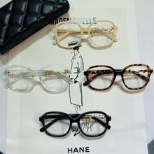 热款新素颜镜框眼镜小香平光镜镂空字母款防蓝光李念同款可配近视