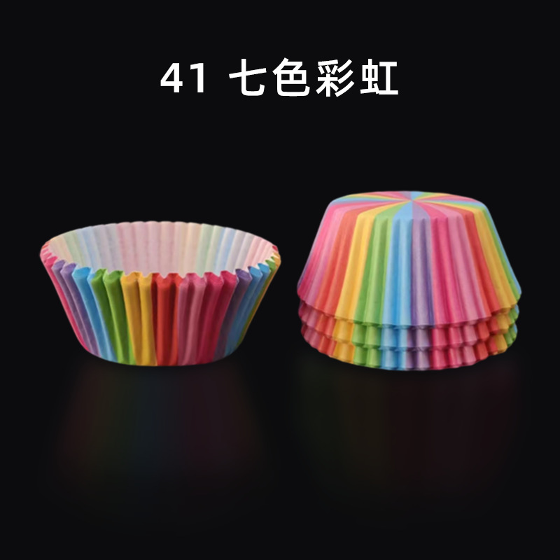 100 piezas de nieve belleza gran bendición titular de taza de papel Pooh hornear a prueba de aceite pastel de papel de arroz glutinoso titular de papel PVC barril paquete