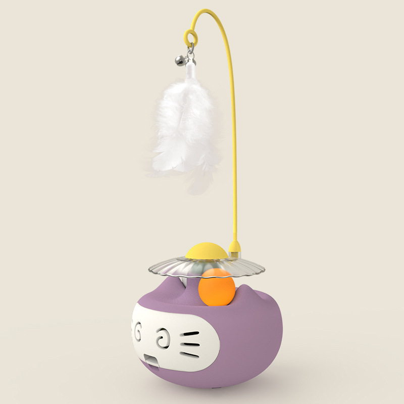 업그레이드된 발광 모델 - 고양이 얼굴 보라색