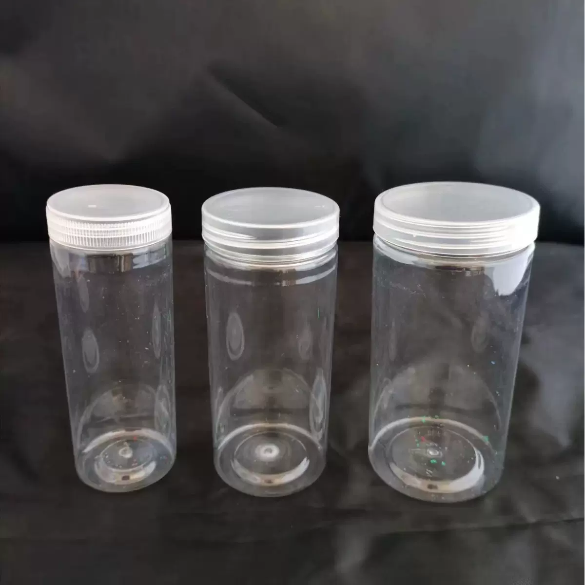 塑料笔筒PET透明塑料包装瓶螺旋广口密封塑料瓶彩笔三角蜡笔笔筒