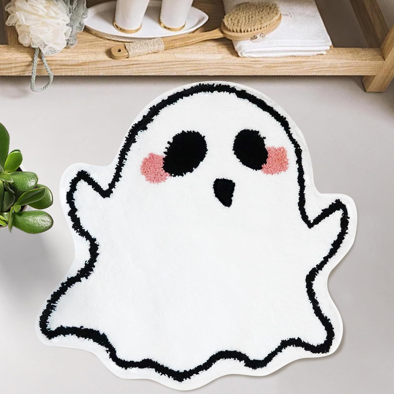 Halloween Pompoen Clown Vloermat Hoge Dichtheid Kasjmier Vloermat Badkamer Keuken Deur Water Absorberende Voetmat_voghion.com