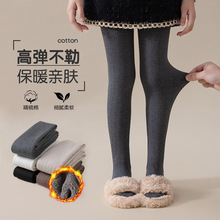 2025秋冬新款女童连裤袜加绒加厚宝宝保暖一体绒外穿儿童打底裤子