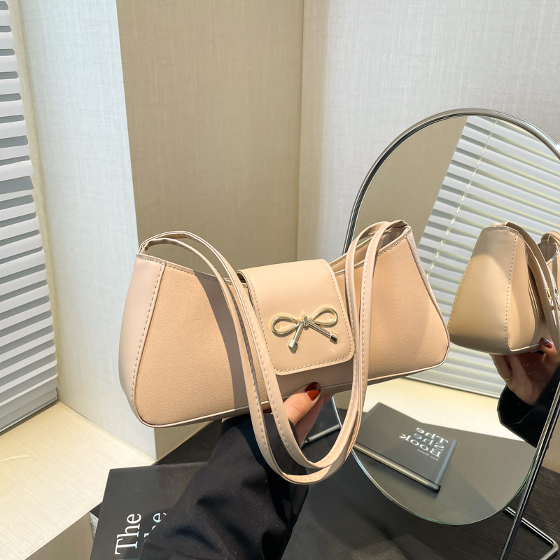 Arco de moda coreana temperamento bolso de hombro para mujeres 2025 primavera nuevo bolso bajo la braza dulce bolso cuadrado