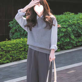 2024年新款茶系减龄马甲韩剧女主海边出游旅游穿搭早秋季套装女装