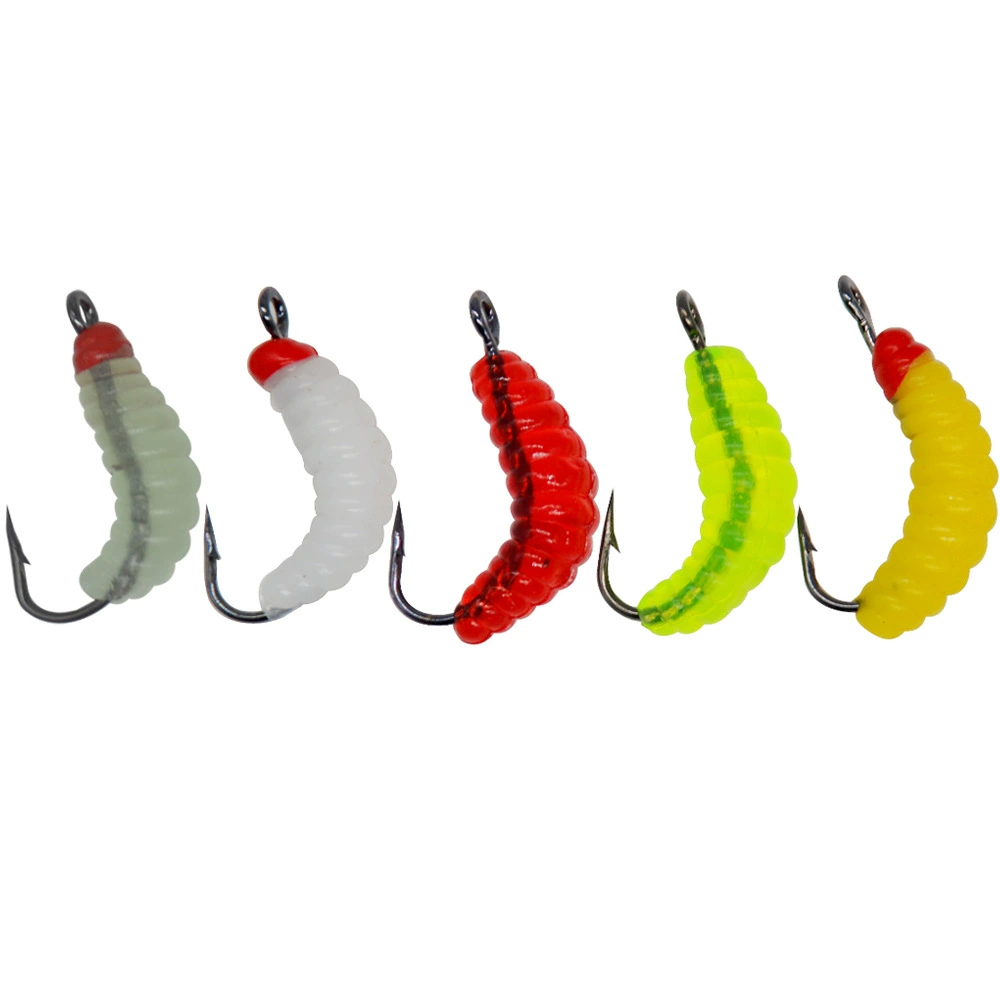 Личный червь, крючок для лошадей, хлебный червь, окунутый черви, поддельная приманка, бионическая приманка, мягкая приманка, приманка Luya с рыболовным крючком