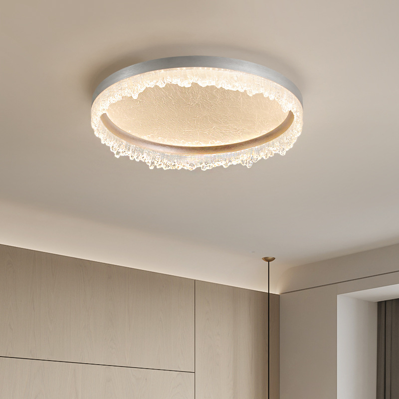 Lámpara de techo de dormitorio de lujo ligero italiano 2025 nuevo sentido lámpara de techo de habitación inteligente creativa moderna