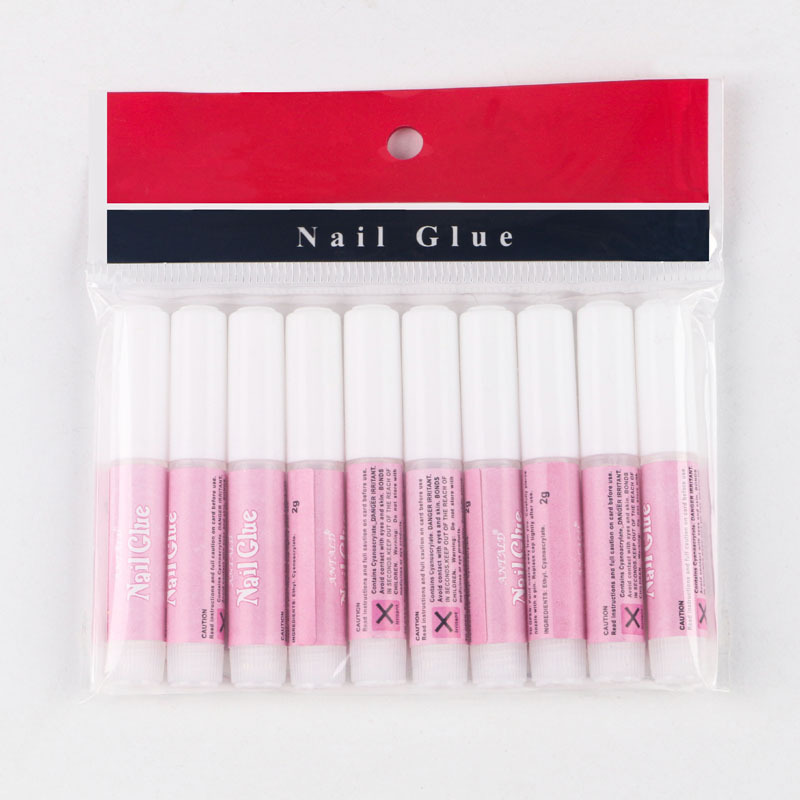 Cross-border nail glue 2g/piece to wear nail nail nail glue nail fake piece glue glue drill nail piece