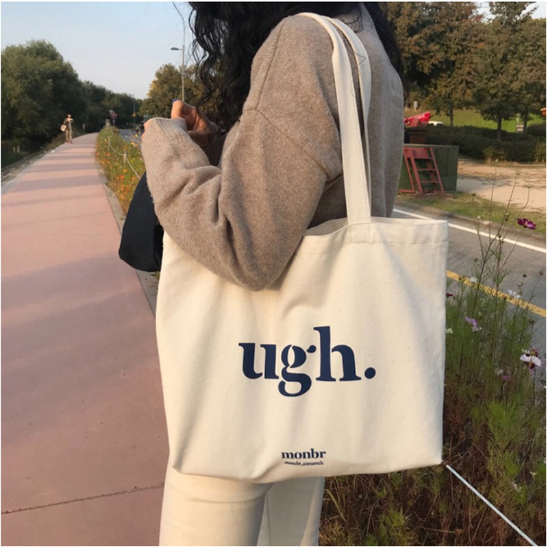 Japanese Style Lazy Style Zipper Bag Canvas Handbag Artistic Simple Large Capacity Korean Style Female Student Shoulder Bag Japanese Style Lazy Style Zipper Bag Canvas Handbag Artistic Simple Large Capacity Korean Style Female Student Shoulder Bag