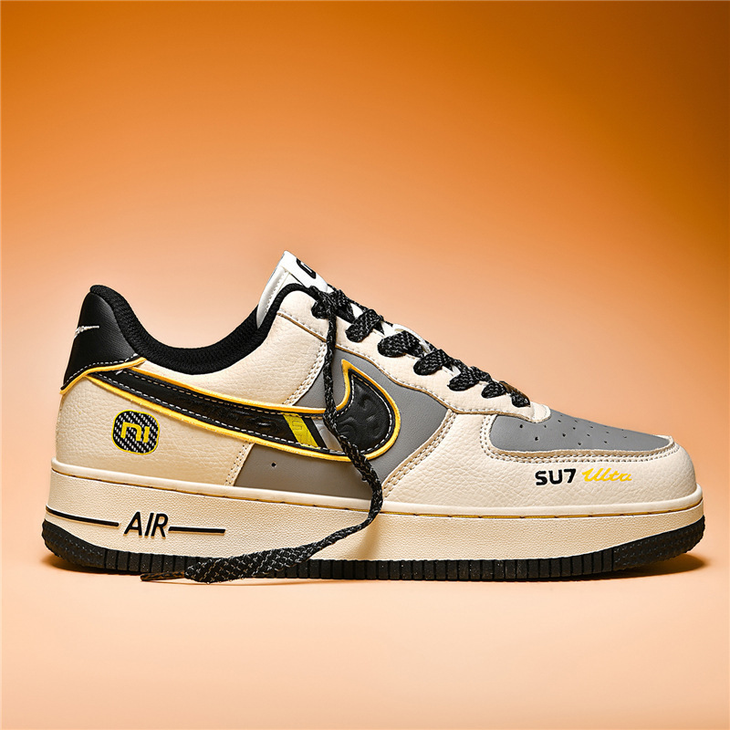 Putian Official Website Genuine Air Force One Xiaomi Aj Men's Shoes Casual White Shoes Af1 Women's Shoes Pure White Black Su7 Sneakers
