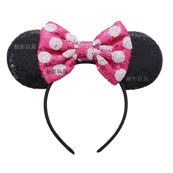 Black+rose red and white dot