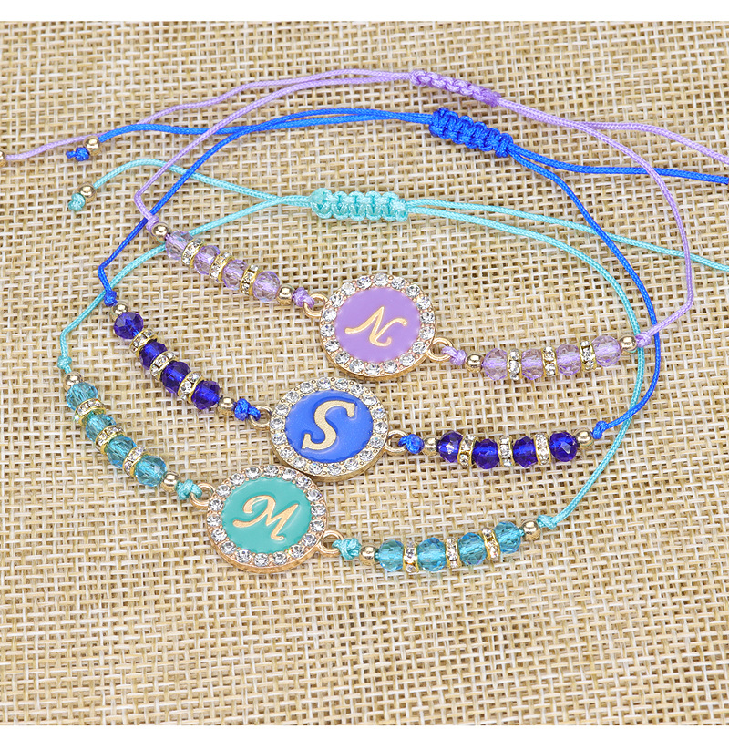 Lady Letter Alloy Unisex Bracelets 1 Piece