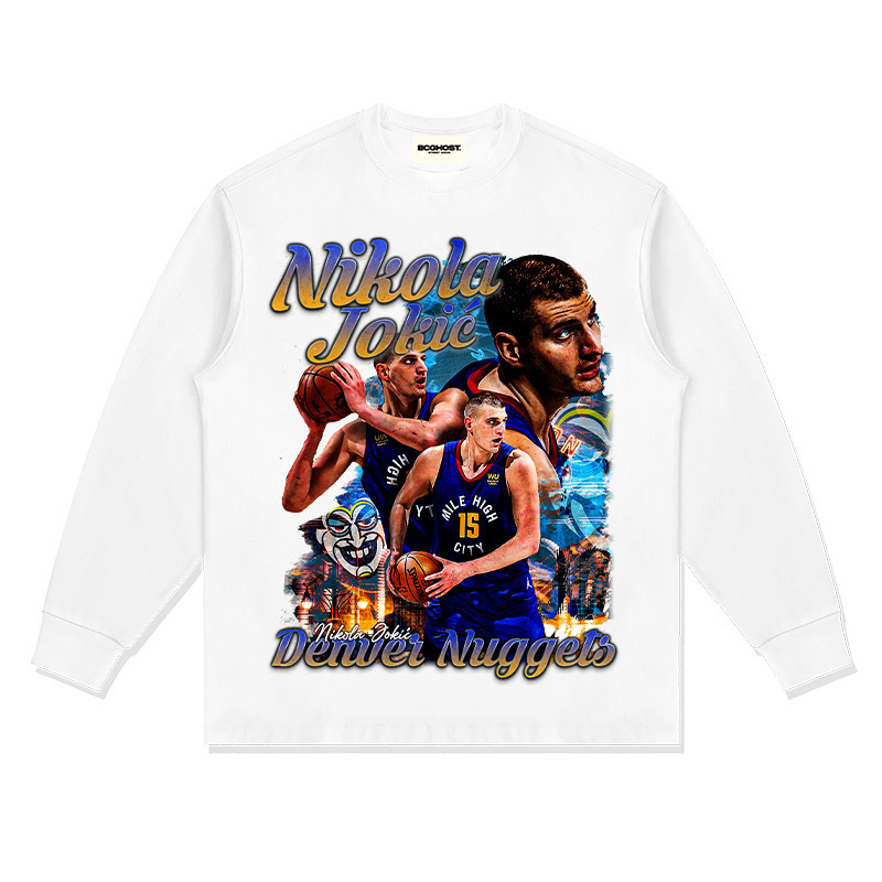 Yorkichi American Star camiseta callejera hip-hop marca de tendencia impresión retro hacer viejo lavado pesado suelto mangas cortas