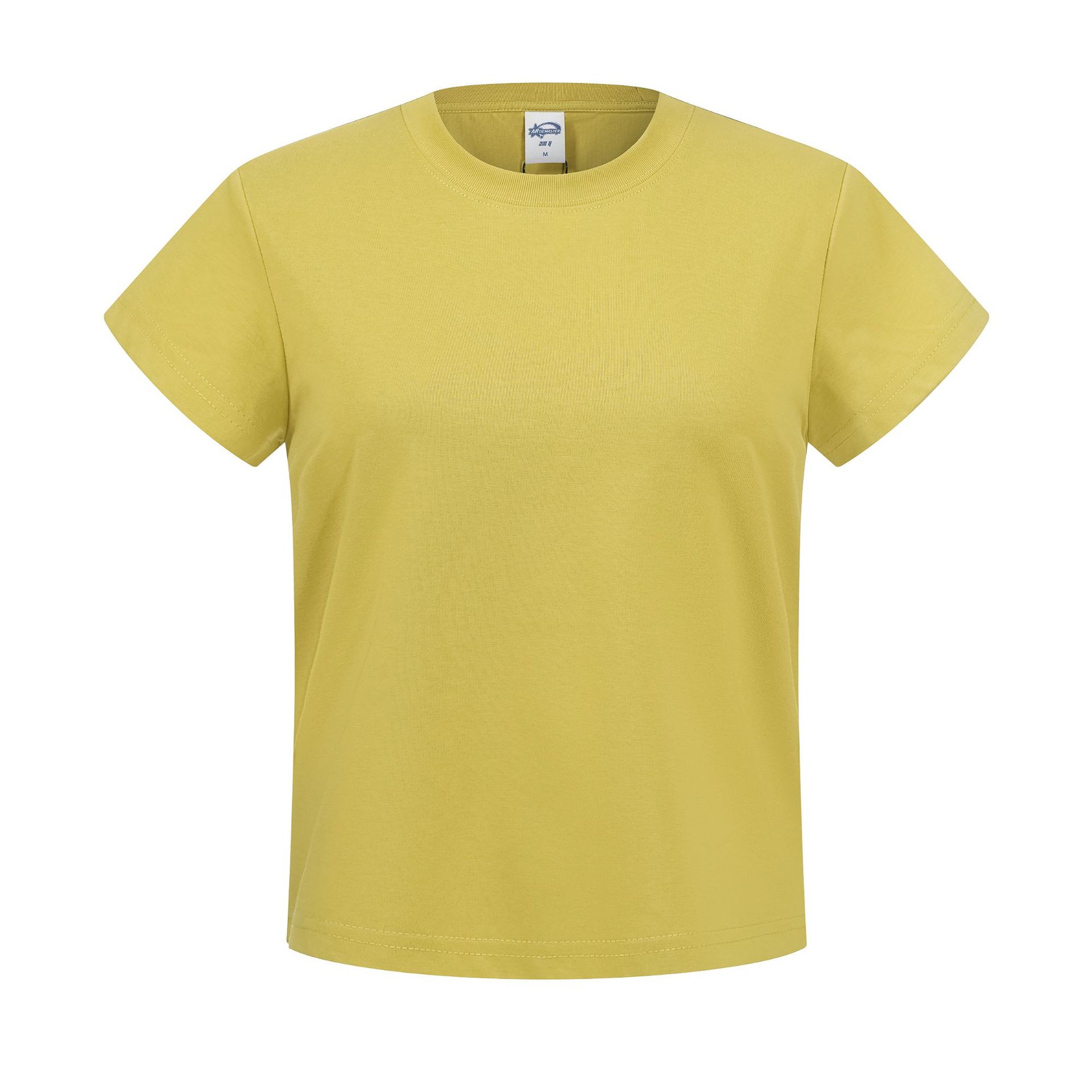 2026 nuevo transfronterizo 210g clásico de cuello redondo camiseta de color sólido camiseta de moda de verano camiseta de mujer de manga corta image 13
