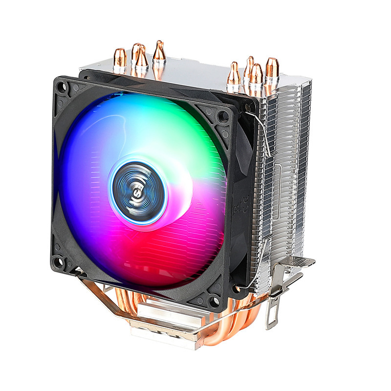 クロスボーダー寒霜600タワーcpuヒートシンク発光6銅管マルチプラットフォーム静音コンピュータ互換cpuファン|undefined