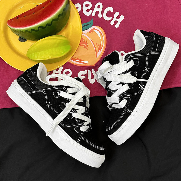 Summer sports exclusive black sneakers