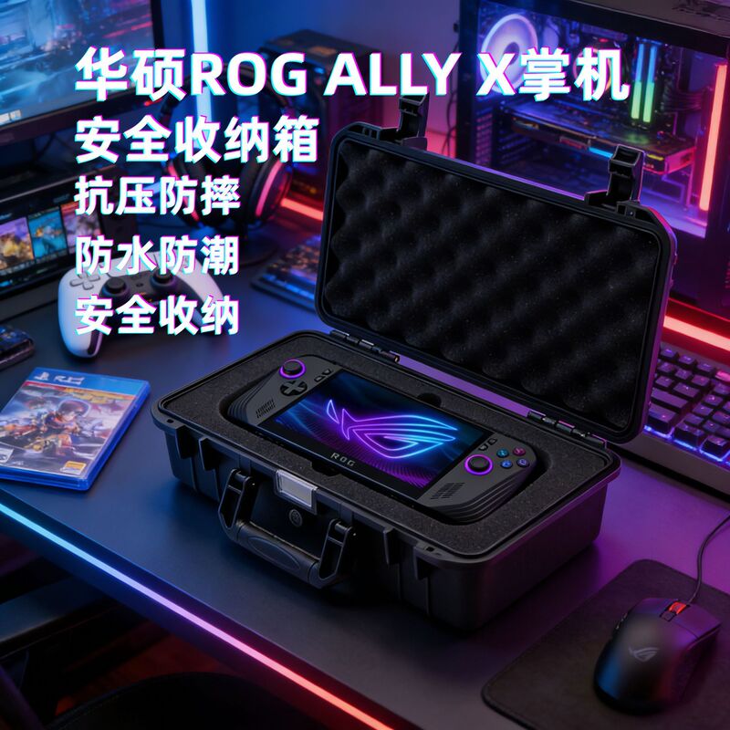 For ASUS ROG Ally X Handheld Storage Bag Portable Storage Box ROG Game Storage Box Protective Cover