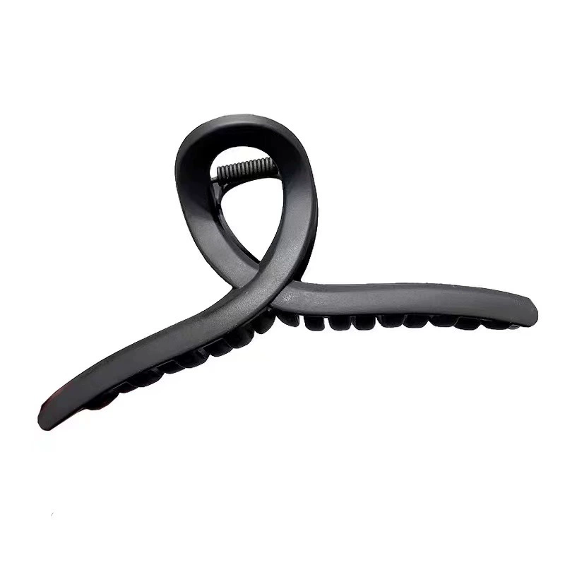 Big matte crab pin, universal shark, hair accessory, 13cm, high-quality style