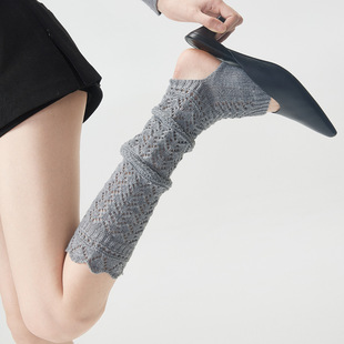 Miu Style Ballet Style Cut Out Mesh Knitted Foot Socks Spring & Fall Y2K Sexy Jk Calf Socks for Women