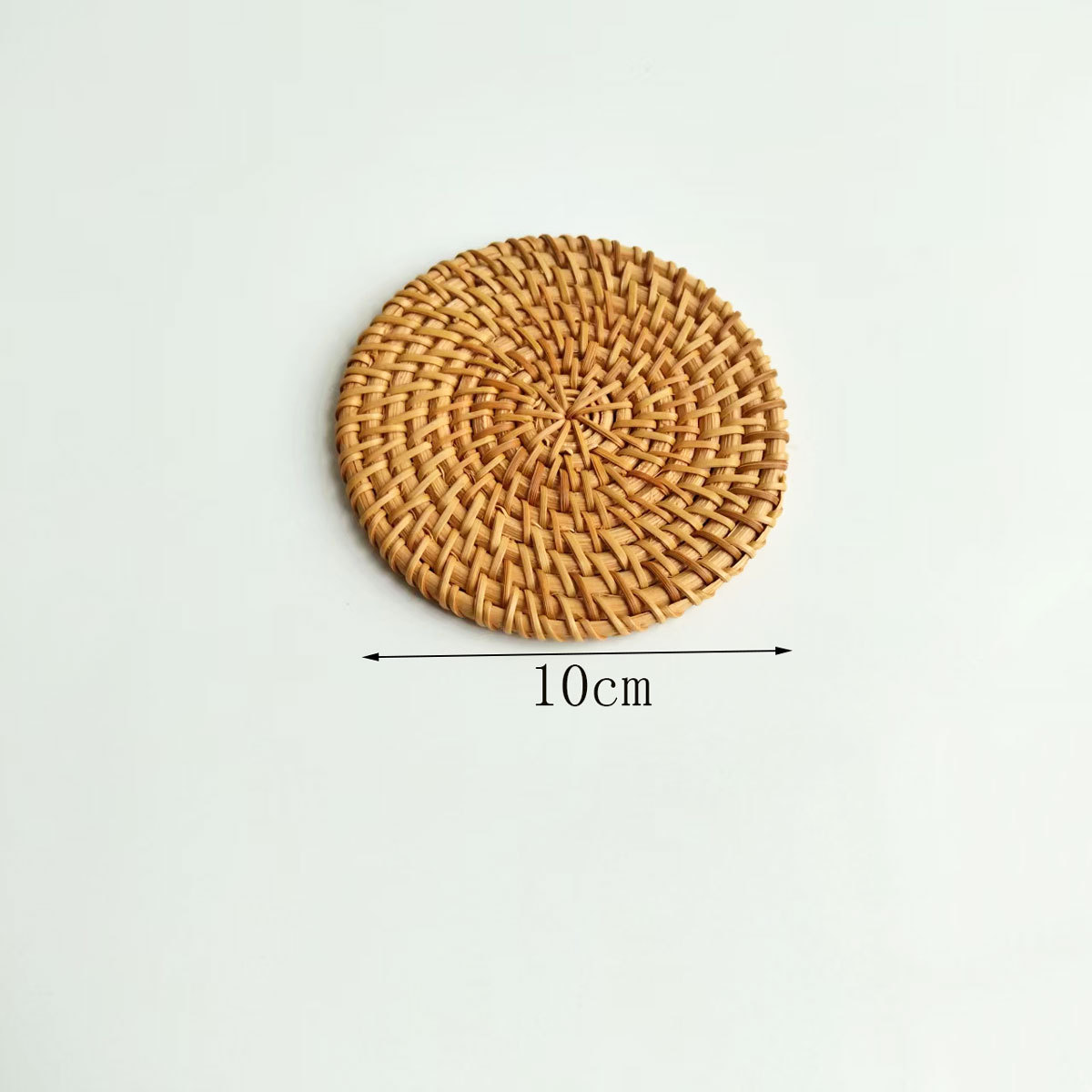 Cojín de ratán Cojín de ratán Cojín de aislamiento térmico Cojín de té de ratán de otoño tejido Cojín de olla de paja Cojín de aislamiento térmico tejido de ratán de restaurante