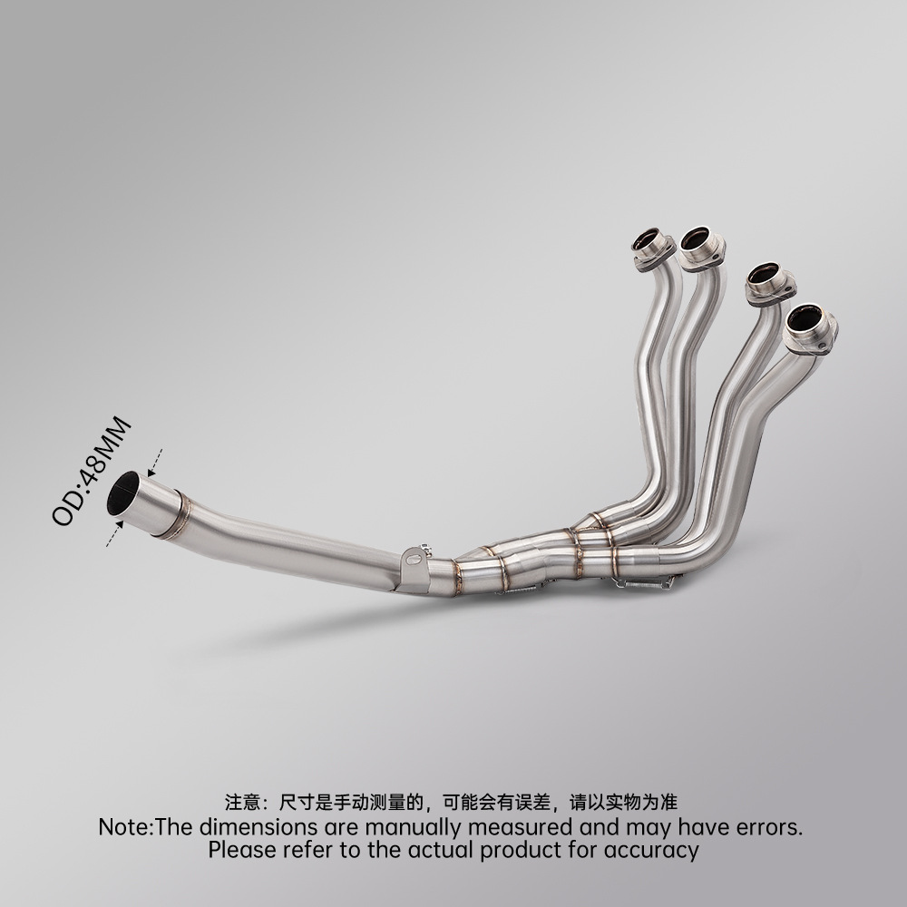 Motorcycle Exhaust Pipe Suitable for Gsxr1000 Stainless Steel Front Section to Connect to the Original Tail Section 17-24 Years