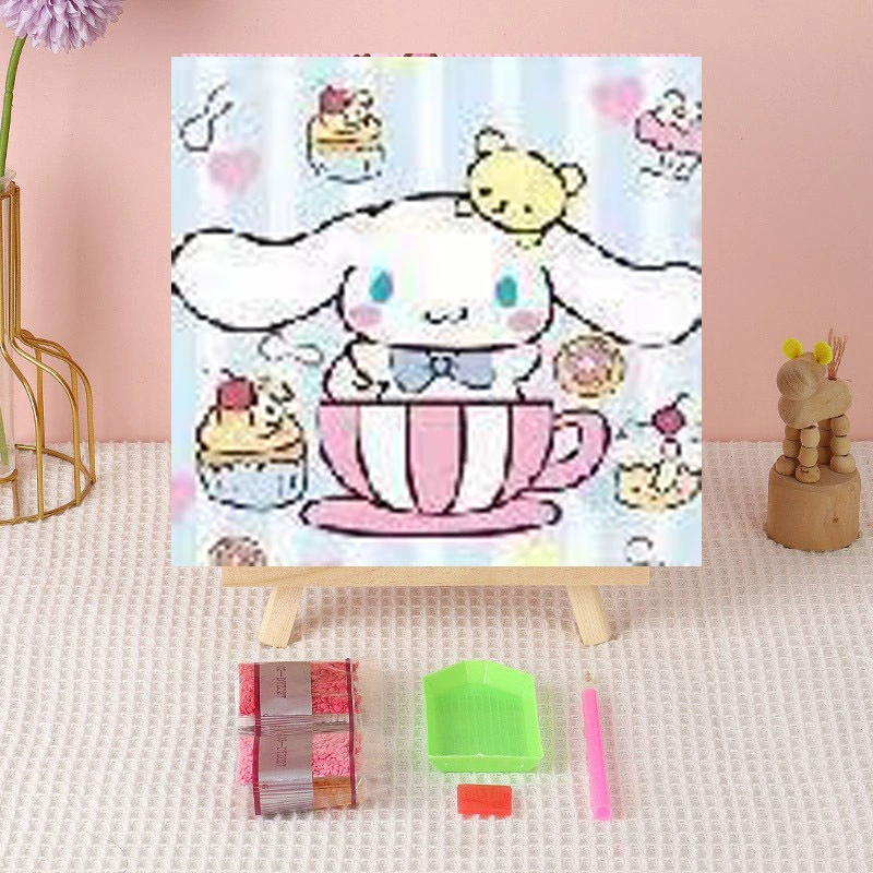 Алмазная вышивка (canvas) Genshin Impact DIY, 20×20 / 30×30, деревянная внутренняя рама и набор инструментов