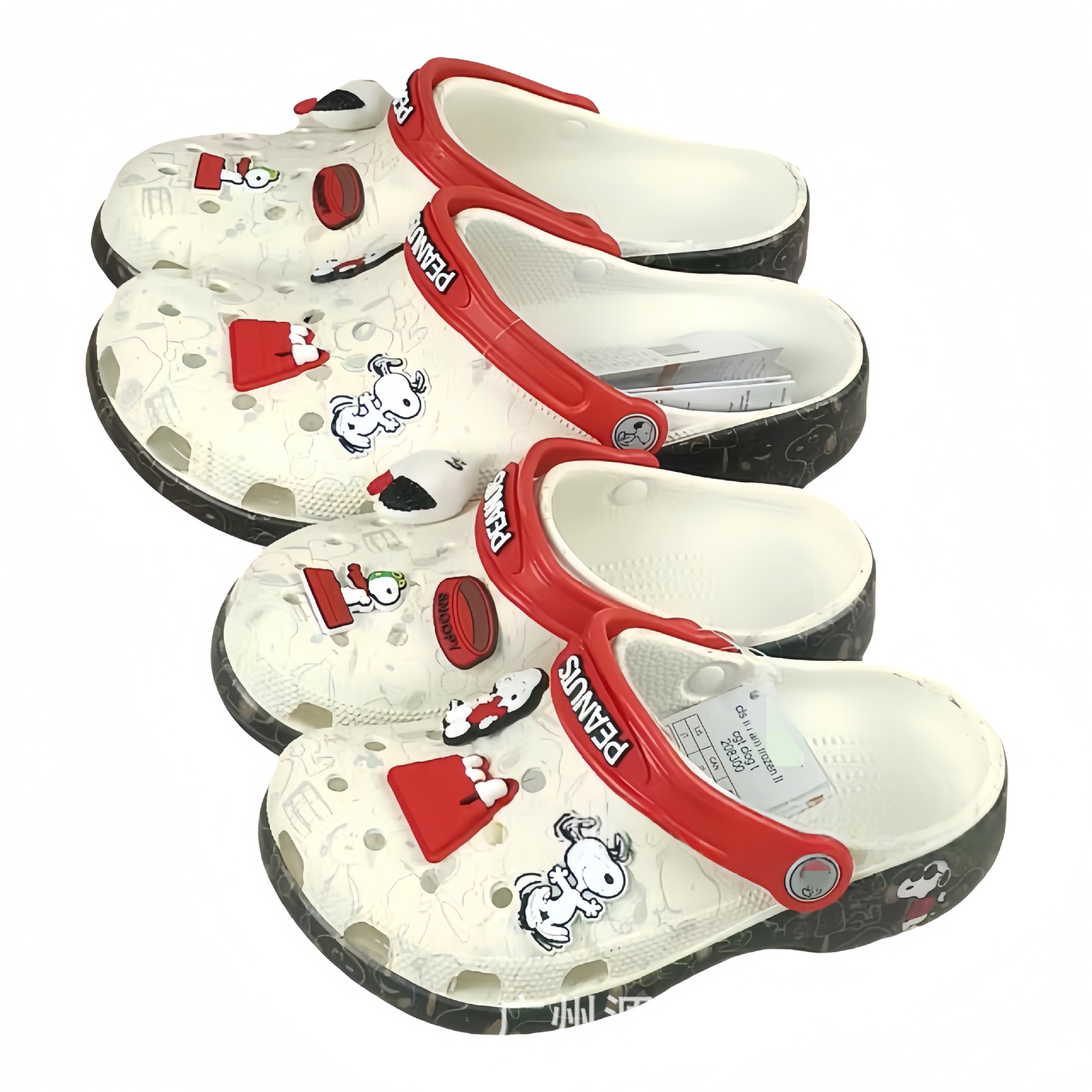 Snoopy Second-Generation Co-Branded Clogs Sandals Slippers Slip-On Eva Material Children's Shoes Summer Toddler Shoes