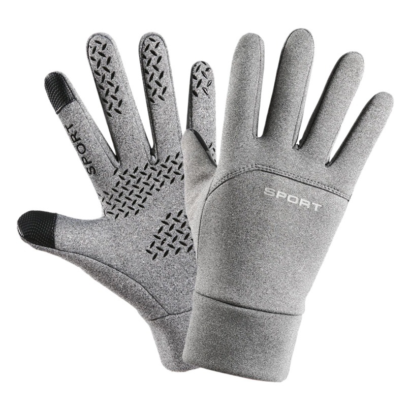 Guantes forrados de lana caliente nuevos guantes deportivos al aire libre de otoño e invierno para hombres y mujeres montando montañismo guantes impermeables a prueba de frío