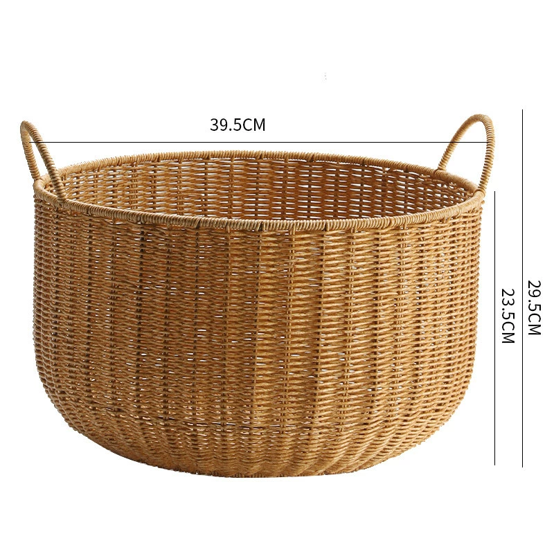 Big waterproof plastic laundry basket, storage basket for bedroom