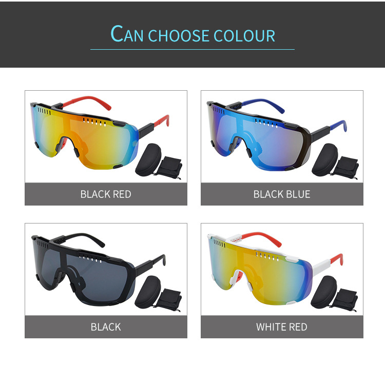 Lunettes de cyclisme, lunettes de soleil d'extérieur, verres intégrés sans cadre, lunettes de sport pour véhicules tout-terrain de montagne_voghion.com