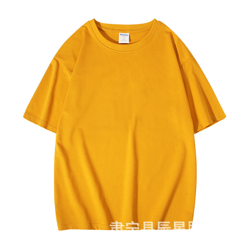 Camiseta de manga corta con hombros caídos de alta calidad de algodón pesado americano de 260g Camiseta de color sólido con hombros caídos de verano para hombre