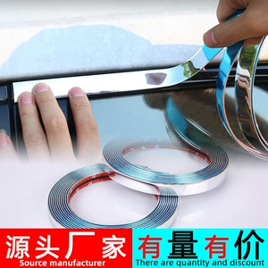 Avtomobil Pəncərə Xrom Trim Zolağı Bamper Çizilməyə Qarşı Universal Elektrokaplama