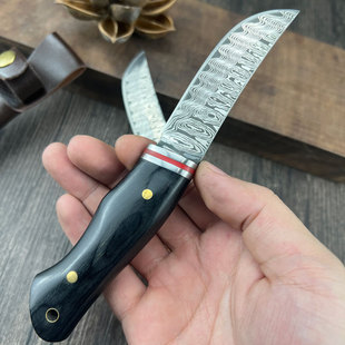 Hand-held Meat Knife Portable Fruit Knife Household Fruit and Vegetable Knife Meat Hand-held Meat Knife Steak Barbecue Meat Cutting Knife Straight Knife