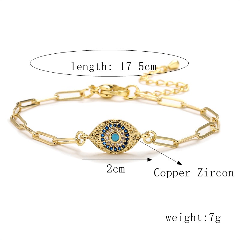 Fashion Palm Copper Bracelets Plating Zircon Copper Bracelets