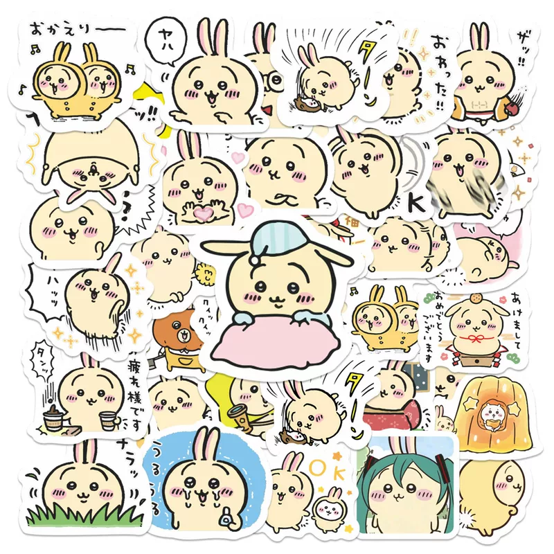 Sticker (cartoon) Cute Character Set for Suitcase & Laptop, 10×8 cm, lightweight