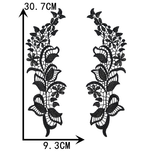 Decorative lace hollow lace black floral DlY clothing embroidery wholesale manufacturer direct sales collar sewing accessories