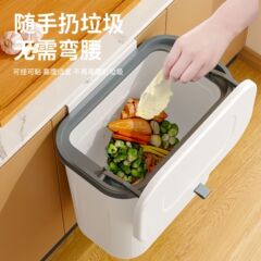 蔬菜架壁挂式垃圾桶卫生间夹缝悬挂家用厨房厨余收纳蔬果生鲜