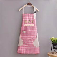 Waterproof apron home use kitchen anti-stain anti-oil washable hand apron men and women workwear Korean style fashionable cooking apron