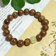 金丝檀木手串手持链念佛珠串DIY男女士盘文玩运转情侣复古国潮风