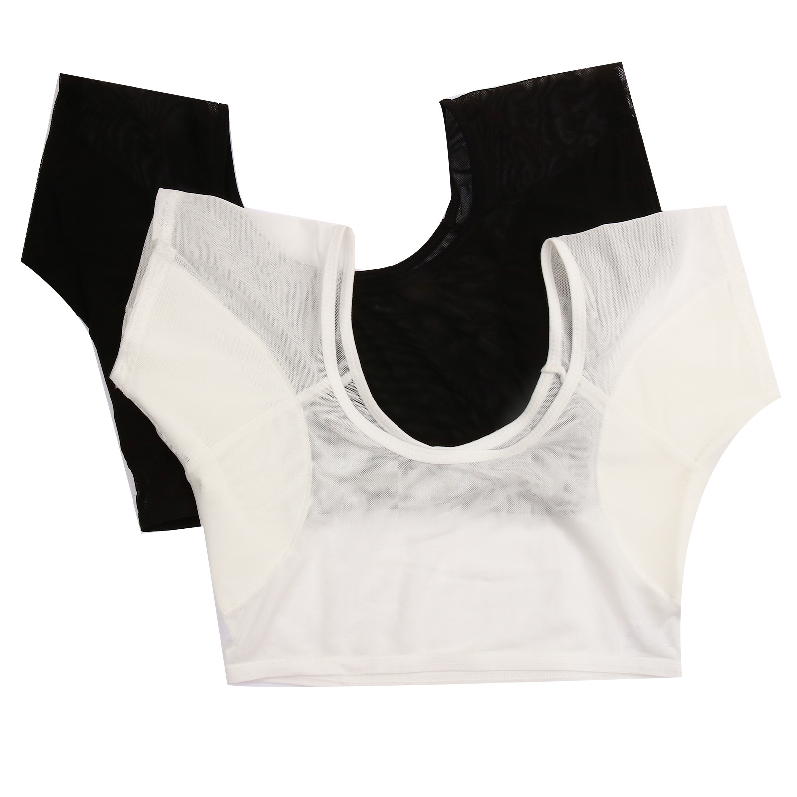 Sweat-shirt en maille transparente pour femme : fin et anti-fuite, poitrine enveloppée de coussinets en coton sous les aisselles, séchage rapide et respirant_voghion.com