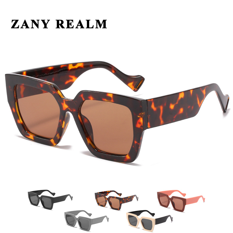 Nuevo elegante marco retro transfronterizo gafas de sol europeo y americano Comercio exterior Panda contraste color personalizado gafas de sol fabricante en stock 3922