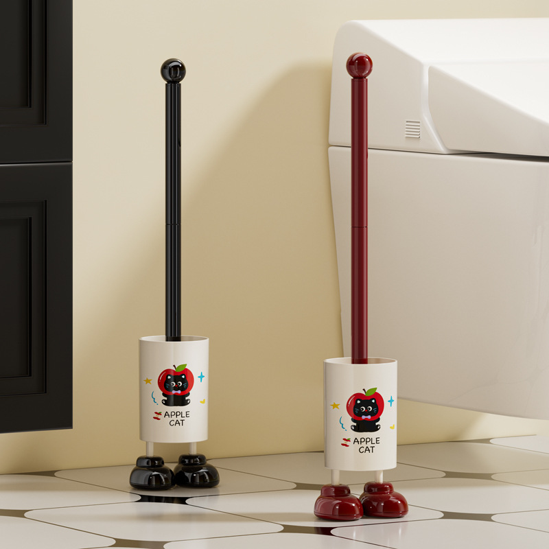 2025 New Toilet Brush Household No Dead Corner Toilet Wall-Mounted Bathroom Cleaning Brush Cute with Feet