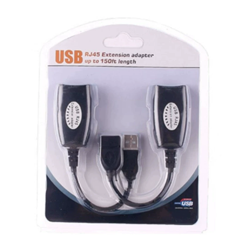 USB–RJ45 удлинитель сигнала, усилитель для сетевого кабеля USB→RJ45