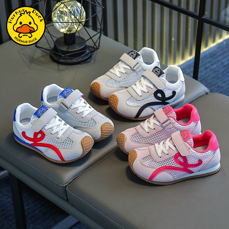 Приливная обувь для девочек, немецкая обувь, желтая сетка, дышащая весна и лето, детская полая спортивная обувь