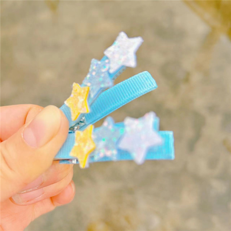 Simple Style Star Glitter Hair Clip display picture 4