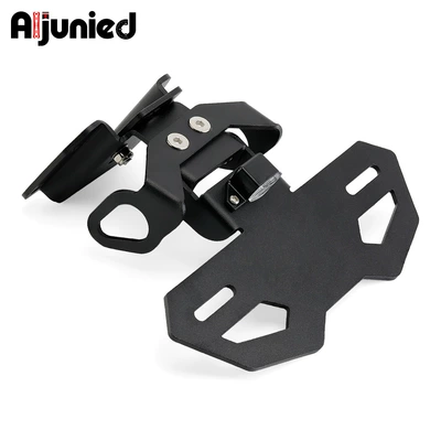 Suitable for Yamaha Yzf R7 Mt07 License Plate Holder Motorcycle License Plate Frame Short Tail Fender Rear Tail Rack (License plate holder/license plate holder) - 21-license-plate-holders-r7-black