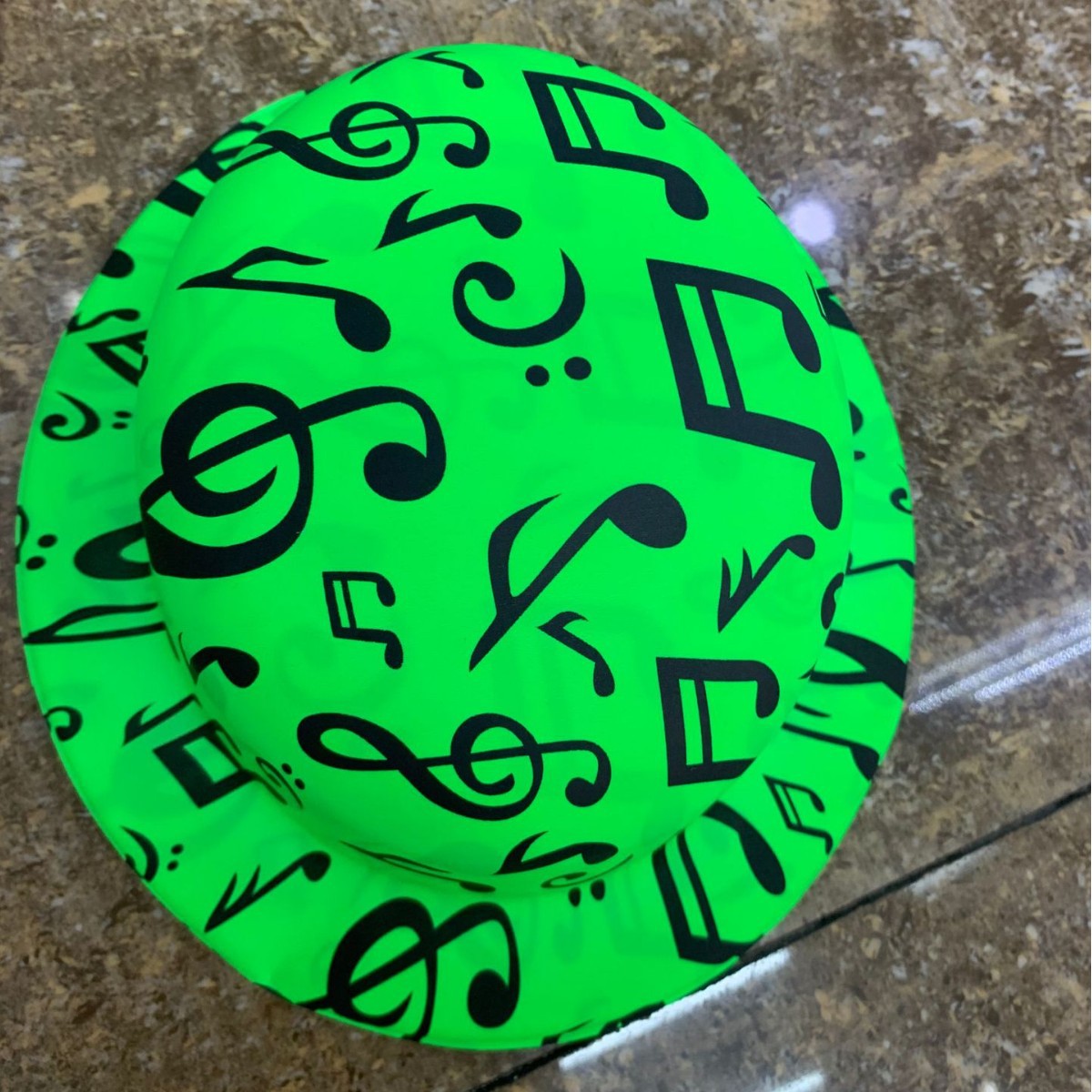 Transfronterizos para sombreros de PVC fiestas de baile sombreros redondos de impresión fluorescente decoración de Halloween fábrica directa