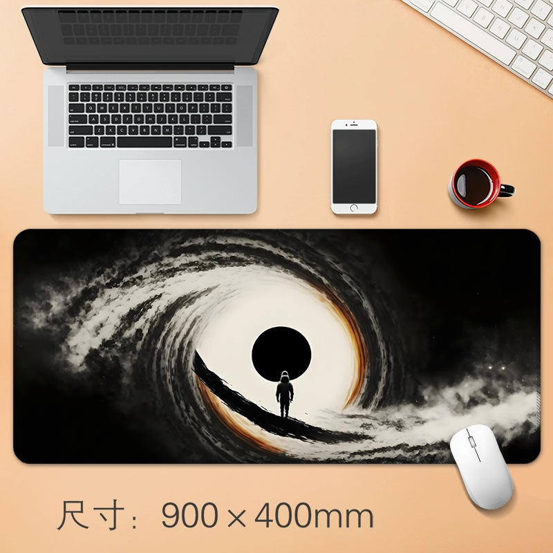 ソース工場直販抽象ダークスピンデスクパッド防水高価値マウスパッド大型オフィスマウスパッド|undefined