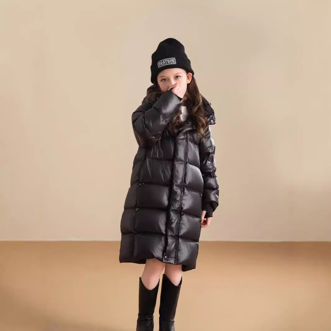 Black Gold 3.0 identische Gänsedaunenjacke für Kinder und Damen, wasserdicht, winddicht, verlängerte und dicke Daunenjacke_voghion.com
